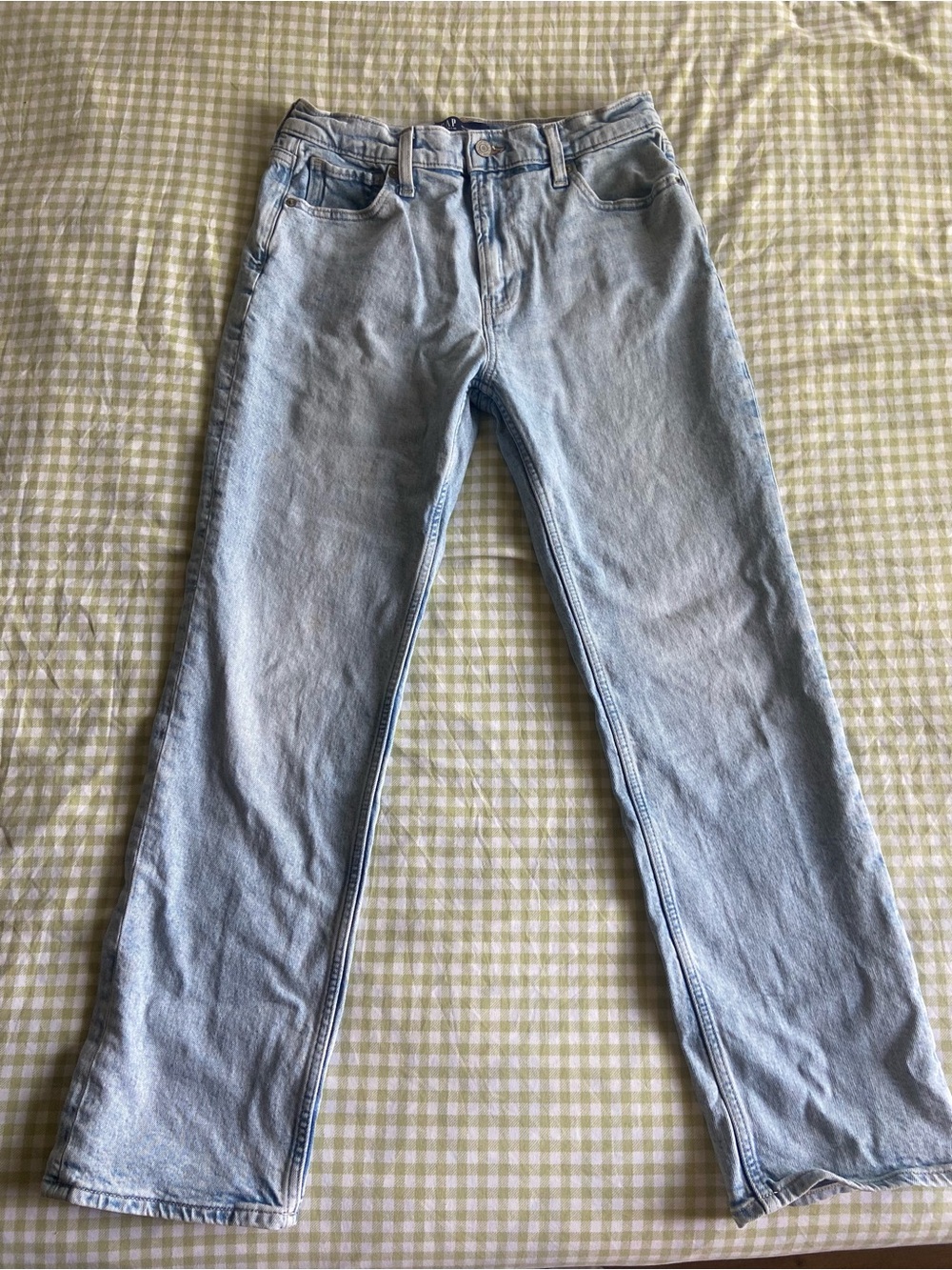 GAP Light Blue 90’s Women's Straight Leg Jeans 10/30 Short Cotton